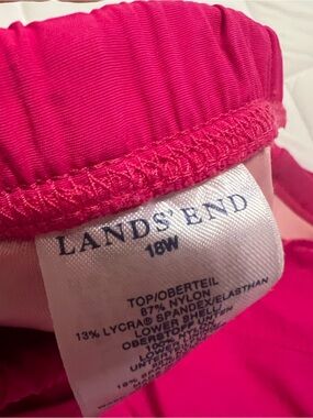 Lands' End Bright Pink Swim Bottoms